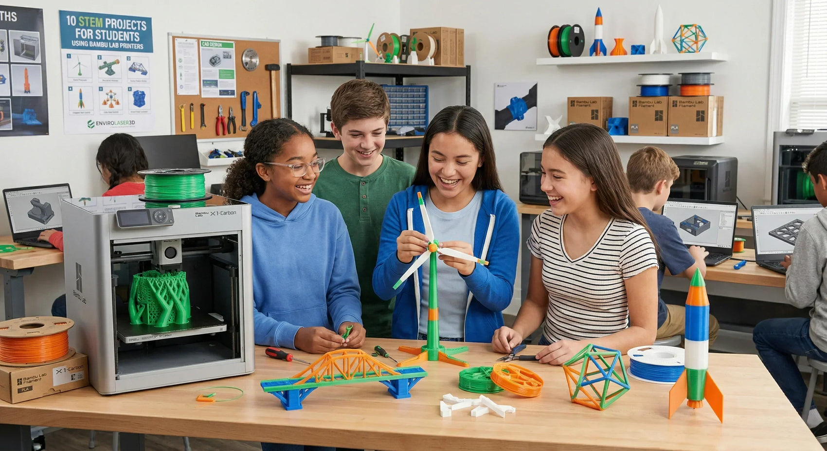 10 STEM Projects for Bambu Lab Printers | EnviroLaser3D