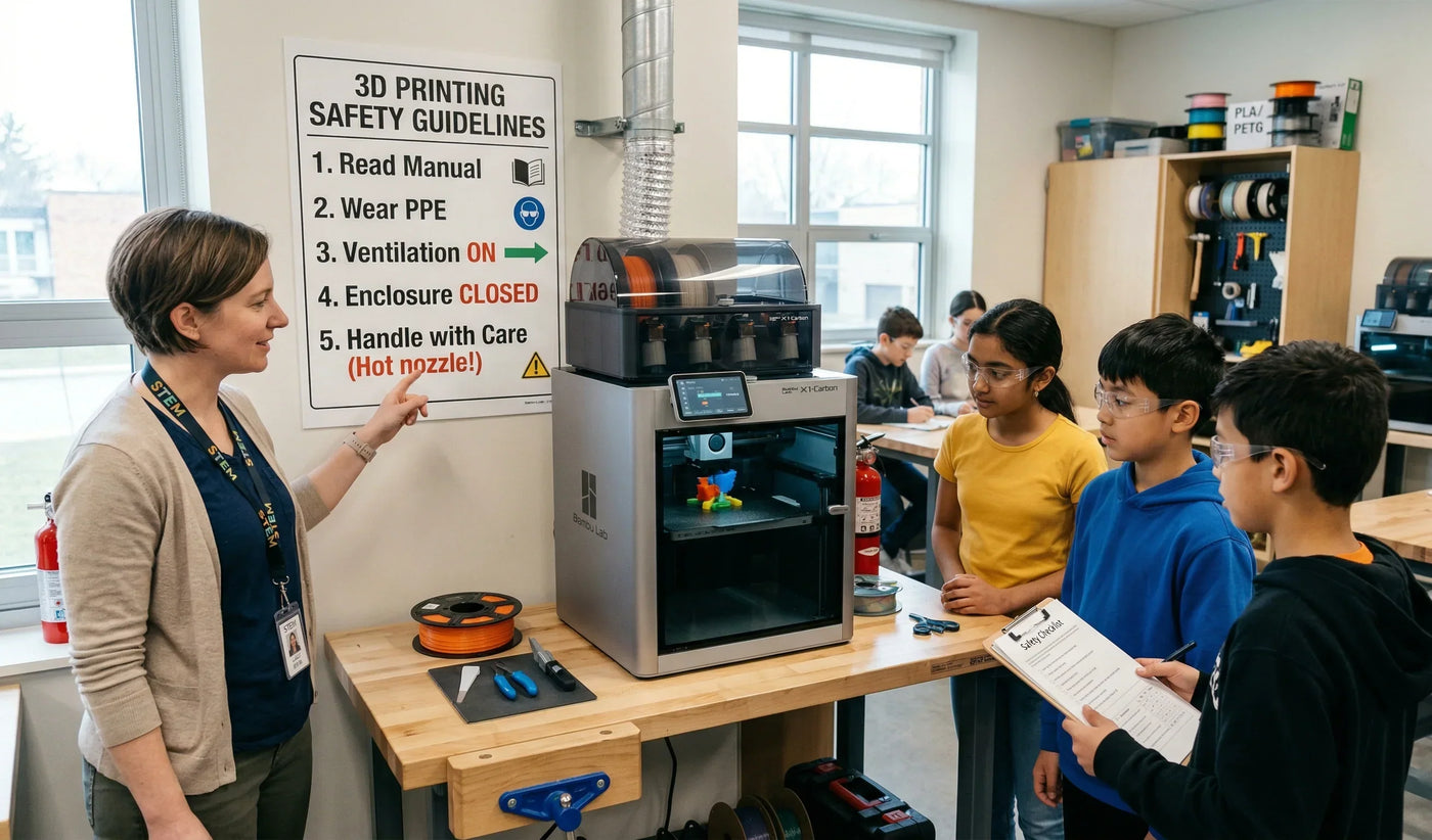 3D Printing Safety Guidelines for Classrooms with Bambu Lab