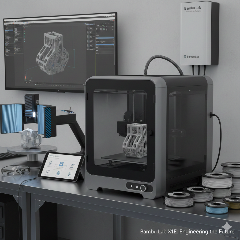 Bambu Lab X1E: The Professional Prototyping Machine for High-Precision 3D Printing