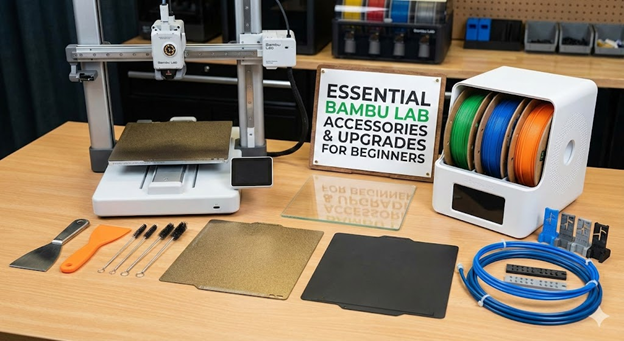 Essential Bambu Lab Accessories and Upgrades for Beginners: Must-Have Tools and Print Quality Enhancements