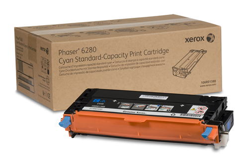 106R01388 Cyan Standard Capacity Print Cartridge, Phaser 6280