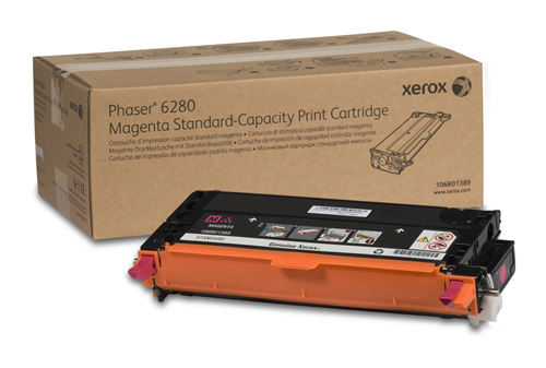 106R01389 Magenta Standard Capacity Print Cartridge, Phaser 6280