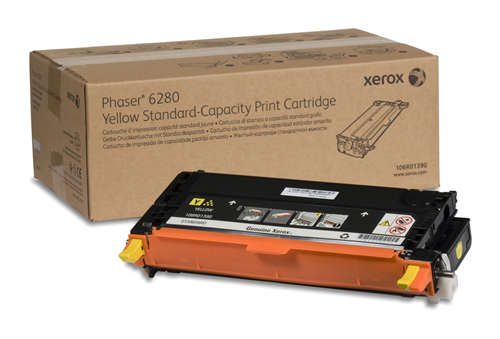	106R01390 Yellow Standard Capacity Print Cartridge, Phaser 6280