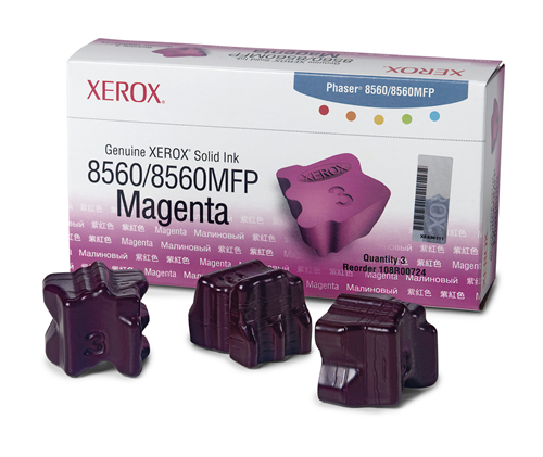 	108R00724 Genuine Xerox Solid Ink Magenta, Phaser 8560/8560MFP (3 Sticks)