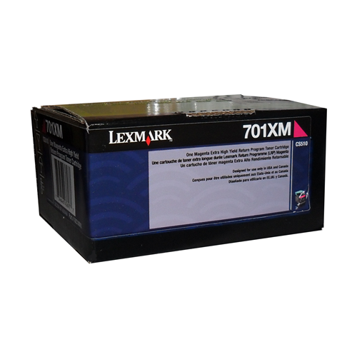 Lexmark CS/CX510 Magenta Return Programme 4K Toner Cartridge Part no.: 70C1XM0