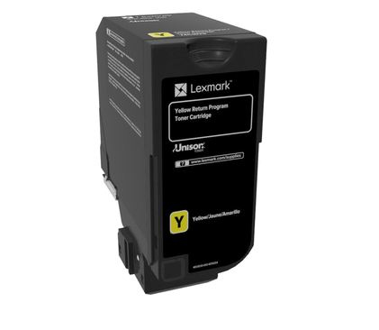 	Lexmark CS720,CS/CX725 Yellow Return Program 3K Toner Cartridge