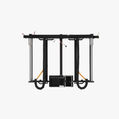 3D printer frame on a white background