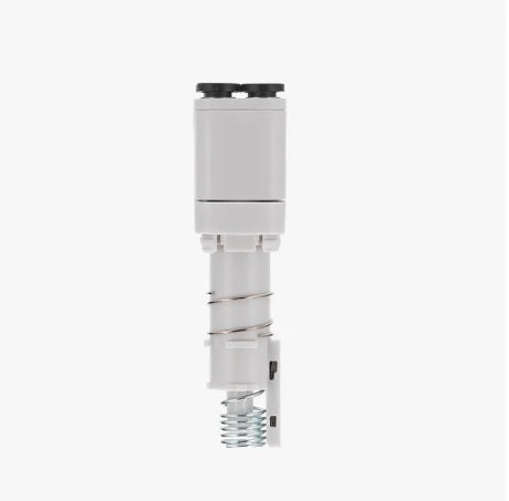 White electronic device on a white background