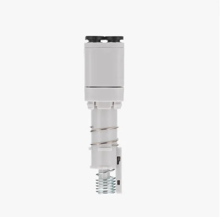 White electronic device on a white background