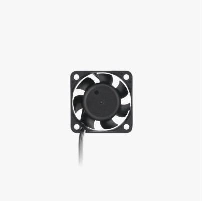 Small black fan on a white background