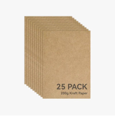25 sheets of 200g Kraft paper on a white background