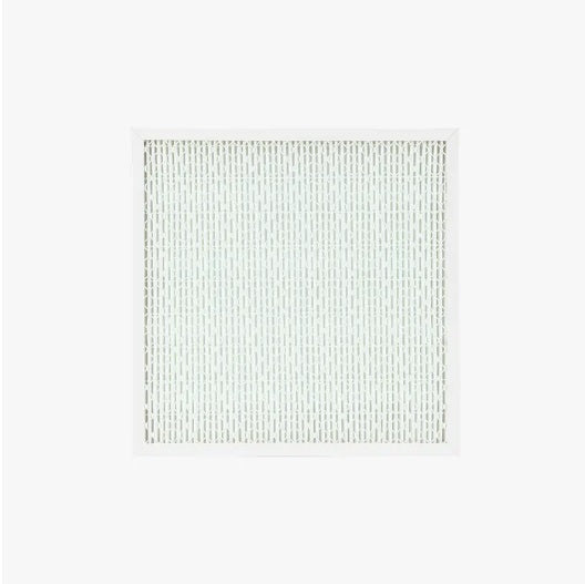 Rectangular particulate air filter on a white background