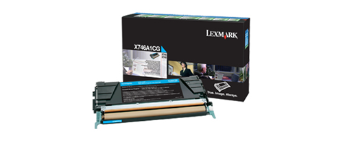 Lexmark X746,748 Cyan Return Program 7K Toner Cartridge