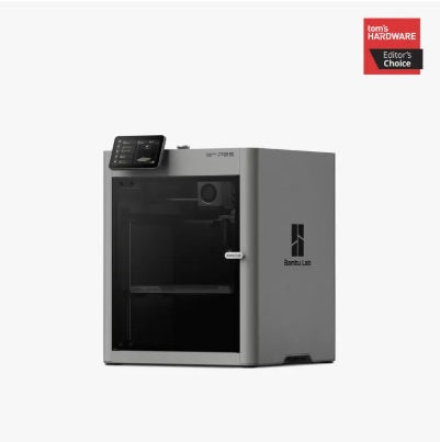 3D printer with Tom's Hardware Editor's Choice badge on a white background