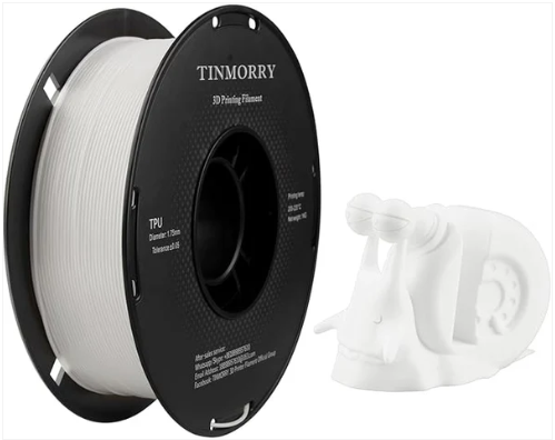 TINMORRY TPU Filament 1.75mm 1Kg White