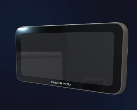 Black electronic device with 'Einstar Vega' branding on a dark background