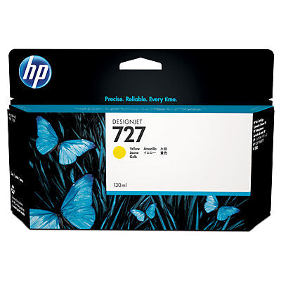 HP B3P21A #727 130-ml Yellow Ink Cartridge