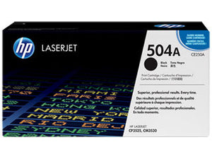 HP CE250A #504A Black STD Yield For Color laserjet CP3525 Toner 