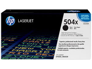 HP CE250X #504X Black High Yield For Color laserjet CP3525 CM3530 