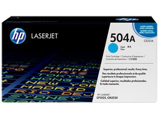 HP CE251A #504A Cyan Toner For Color Laserjet CP3525 CM3530 Toner