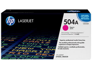 HP CE253A #504A Magenta Toner For Color Laserjet CP3525 CM3530
