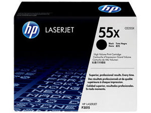 HP CE255X #55X Toner Cartridge for Laserjet P3015