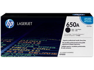 HP CE270A #650A Black Print Cartridge For Color Laserjet CP5525 