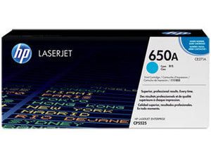 HP CE271A #650A Cyan Cartridge For Color Laserjet CP5525