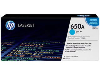 HP CE271A #650A Cyan Cartridge For Color Laserjet CP5525