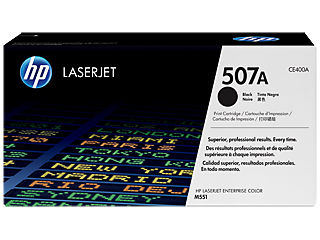 HP CE400A #507A Black Toner For Enterprise 500 Color M551 