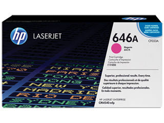 HP CF033A #646A Magenta Toner For Color Laserjet CM4540 Mfp
