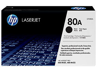 HP CF280A #80A Black Toner for Pro M401/m425