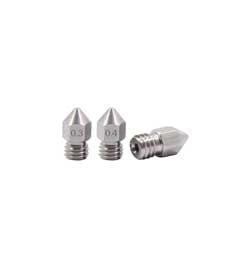 MK8 Stainless Steel Nozzle 1.0mm/1.75mm 2pk