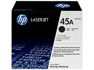 HP Q5945A #45A Black Print Cartridge For Laserjet 4345 Mfp