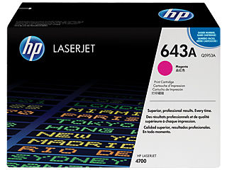 HP Q5953A #643A Magenta Toner For Color Laserjet 4700