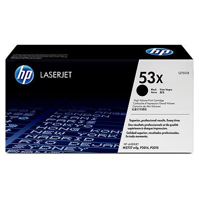 HP Q7553X #53X Black HY Toner For Lasejet P2015