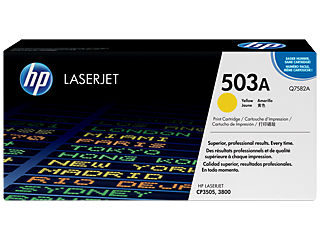 HP Q7582A #503A Yellow Toner For Color Laserjet 3800 Series