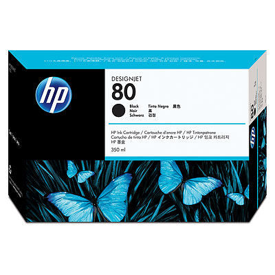 HP C4871a Hp #80 Black (350 Ml) Inkjet Cartridge For Designjet 1000c Series