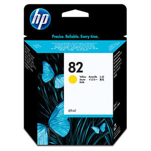 HP C4913A HP #82 Yellow (69 Ml) Ink Cartridge For Designjet 500/800 Series