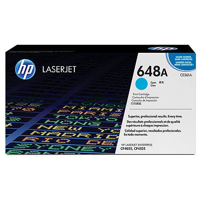 HP CE261A #647A Cyan Cartridge For Color Laserjet CP4525