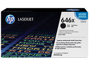 HP CE264X #646X Black Toner For Colour laserjet CM4540 Mfp 