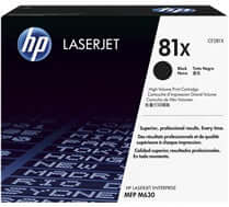 HP CF281X #81X Toner For M630h / M630f Mfp / M630z Mfp
