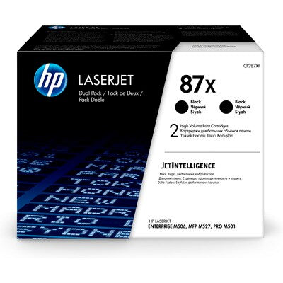HP CF287XD #87X HY Black Toner Dual Pack For M527c/M527dn/M527f/M506dn/M506x