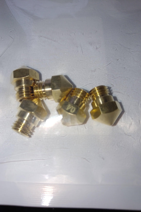 MK10 M7 Brass Nozzle 0.4 5pk