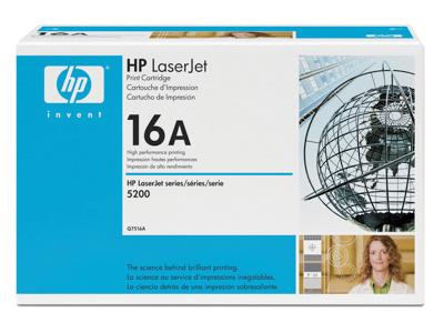 HP Q7516A Black Toner For Laserjet 5200 Series